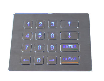 Динамическое расклассифицированное промышленное доказательство вандала кнопочной панели торгового автомата backlight IP65
