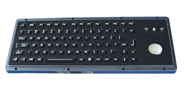 Подгонянная загоренная клавиатура УСБ черного титана военная с подсвеченным трекболом