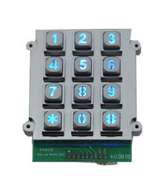 Кнопочная панель USB 12 матрицы многоточия backlight доказательства вандала заливки формы промышленные ключевая