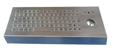 клавиатура металла настольного компьютера 82 ключей промышленная динамическая водоустойчивая с trackball и ключами Fn