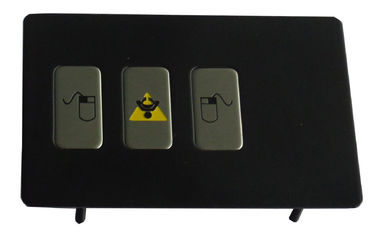 Промышленные взрывозащищенные кнопочная панель металла черноты 3 банка ключевая с интерфейсом USB