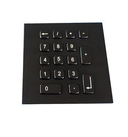 17 кнопочная панель металла Usb черноты тарифа ключей Ip65 промышленная с изготовленным на заказ планом