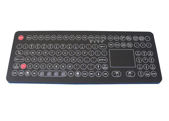 настольная версия IP68 клавиатуры мембраны 108 ключей промышленная washable