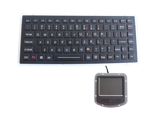USB клавиатуры IP67 PS2 EMC алюминиевого сплава усиливал с сенсорной панелью 400DPI