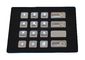 кнопочная панель металла изготовленного на заказ вандала 4 x 4 ключей упорная с backlit, численный ключами