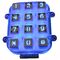 Малая матрица многоточия с 12 ключами, Blacklight кнопочной панели металла заливки формы