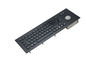Компактная черная Titanium промышленная клавиатура металла с 69 ключами