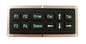 почерните кнопочную панель силикона 12 ключей промышленную с зеленым интерфейсом USB backit