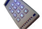 ориентированная на заказчика освещенная контржурным светом кнопочная панель металла 4 кс 3 с алюминиевым случаем заливки формы