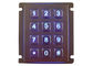 Держатель панели кнопочной панели промышленного вандала устойчивый численный освещенный 12 ключам контржурным светом ИП67 водоустойчивым