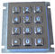 12 кнопочная панель металла USB IP65 ключей динамическая с красным или голубым вандалом backlight упорным