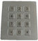 Ключ кнопочной панели 12 металла ATM ключа интерфейса RS232 пылезащитный промышленный плоский