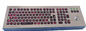 Клавиатура УСБ 106 промышленная почищенная щеткой стальная с включенным баклигхт трекбола лазера